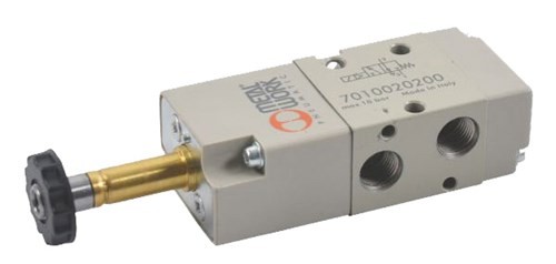Spool valve - 3/2 Mono NC - G1/8" - Air Solenoid operated - Spring return - With gaskets